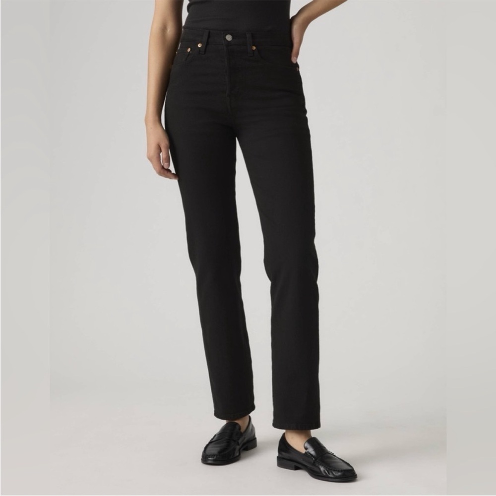 LEVI’S Wedge Straight Black Jeans